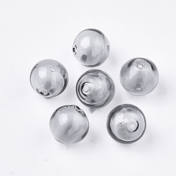 PandaHall Handmade Blown Glass Beads, Round, Dark Gray, 16x16mm, Hole: 1~2mm Glass Round Gray
PandaHall Handmade Blown Glass Beads, Round, Dark Gray, 16x16mm, Hole: 1~2mm Glass Round Gray