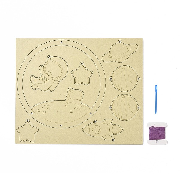 PandaHall DIY Spaceman Wind Chime Making Kits, Including 1Pc Wood Plates, 1 Card Cotton Thread and 1Pc Plastic Knitting Needles, for..., Multicolor
PandaHall DIY Spaceman Wind Chime Making Kits, Including 1Pc Wood Plates, 1 Card Cotton Thread and 1Pc Plastic Knitting Needles, for..., Multicolor