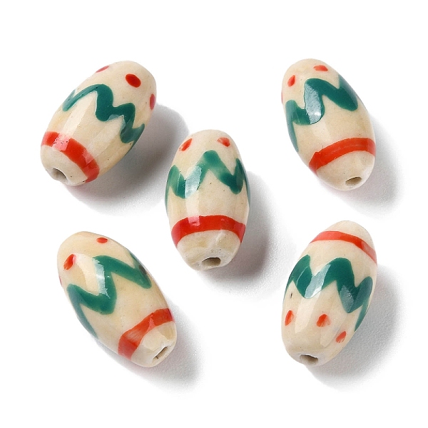 PandaHall Handmade Porcelain Beads, Famille Rose Porcelain, Oval, Green, 17x9.5mm, Hole: 1.6mm, about 22pcs/strand, 14.37 inch(36.5cm)...
PandaHall Handmade Porcelain Beads, Famille Rose Porcelain, Oval, Green, 17x9.5mm, Hole: 1.6mm, about 22pcs/strand, 14.37 inch(36.5cm)...