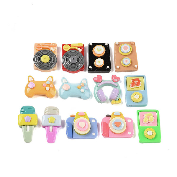 PandaHall Opaque Resin Decoden Cabochons, Microphone & Game Controller & Camera, Mixed Shapes, Mixed Color, 18~29.5x15~25x7~8.5mm Resin..., Multicolor
PandaHall Opaque Resin Decoden Cabochons, Microphone & Game Controller & Camera, Mixed Shapes, Mixed Color, 18~29.5x15~25x7~8.5mm Resin..., Multicolor