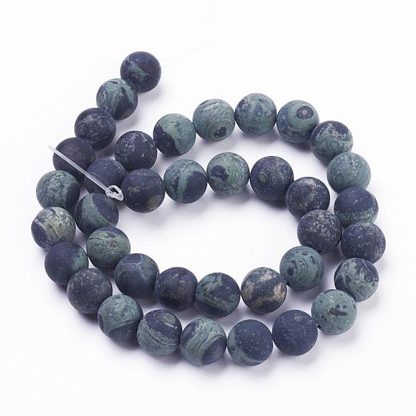 PandaHall Natural Kambaba Jasper Beads Strands, Frosted, Round, 10~10.5mm, Hole: 1mm, about 38pcs/strand, 15.2 inch(38.8cm) Kambaba Jasper..., Green
PandaHall Natural Kambaba Jasper Beads Strands, Frosted, Round, 10~10.5mm, Hole: 1mm, about 38pcs/strand, 15.2 inch(38.8cm) Kambaba Jasper..., Green