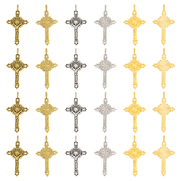 PandaHall HOBBIESAY 24Pcs 3 Colors Alloy Pendants, Cadmium Free & Lead Free, For Easter, Crucifix Cross Pendant, Mixed Color, 50x28x3mm...
PandaHall HOBBIESAY 24Pcs 3 Colors Alloy Pendants, Cadmium Free & Lead Free, For Easter, Crucifix Cross Pendant, Mixed Color, 50x28x3mm...