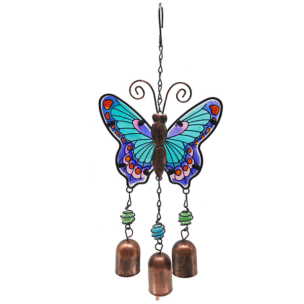 PandaHall Butterfly Wind Chime, Glass & Iron Art Pendant Decoration, for Home Yard Balcony Outdoor, Dodger Blue, 360x150mm Iron Butterfly
PandaHall Butterfly Wind Chime, Glass & Iron Art Pendant Decoration, for Home Yard Balcony Outdoor, Dodger Blue, 360x150mm Iron Butterfly