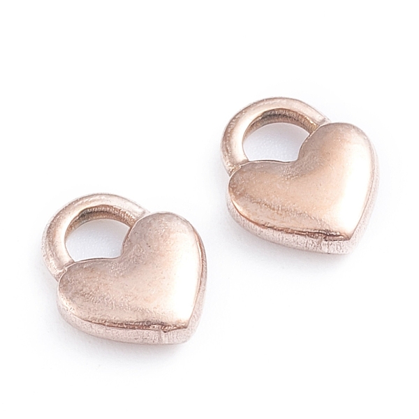 PandaHall Ion Plating(IP) 304 Stainless Steel Charms, Heart Lock, Rose Gold, 10.5x9x2.5mm, Hole: 3x3.5mm 304 Stainless Steel Lock
PandaHall Ion Plating(IP) 304 Stainless Steel Charms, Heart Lock, Rose Gold, 10.5x9x2.5mm, Hole: 3x3.5mm 304 Stainless Steel Lock