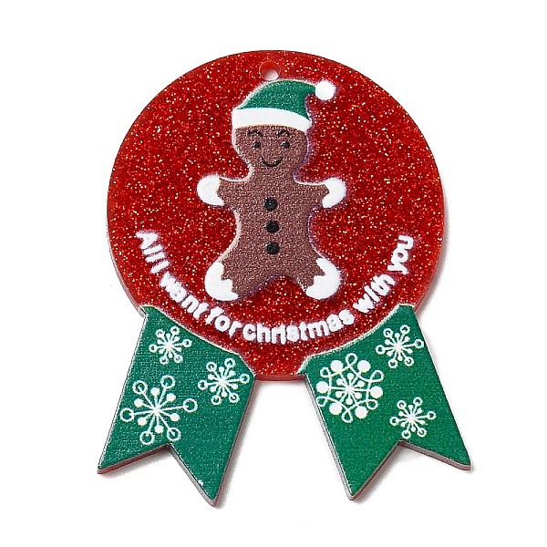 PandaHall Christmas Themed Acrylic Pendants, Gingerbread Man, 47.5x37.5x2mm, Hole: 1.6mm Acrylic Gingerbread Man Red
PandaHall Christmas Themed Acrylic Pendants, Gingerbread Man, 47.5x37.5x2mm, Hole: 1.6mm Acrylic Gingerbread Man Red