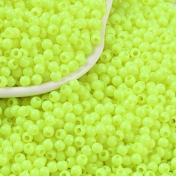 PandaHall Opaque Acrylic Beads, Round, Green Yellow, 3x2.5mm, Hole: 1.2mm, about 48000pcs/500g Acrylic Round
PandaHall Opaque Acrylic Beads, Round, Green Yellow, 3x2.5mm, Hole: 1.2mm, about 48000pcs/500g Acrylic Round