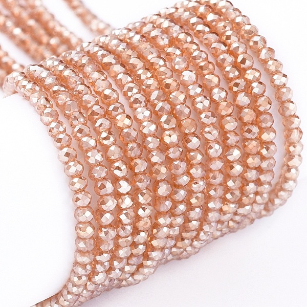 PandaHall Electroplate Glass Beads Strands, Pearl Luster Plated, Faceted, Rondelle, Sandy Brown, 2x1.5mm, Hole: 0.6mm, about...
PandaHall Electroplate Glass Beads Strands, Pearl Luster Plated, Faceted, Rondelle, Sandy Brown, 2x1.5mm, Hole: 0.6mm, about...