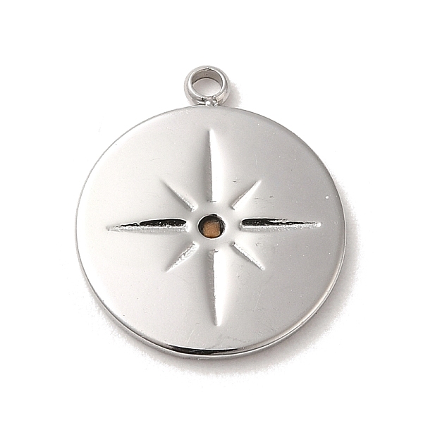 PandaHall 304 Stainless Steel Pendants, Flat Round with Star Charm, Stainless Steel Color, 16x14x1.5mm, Hole: 1.1mm 304 Stainless Steel Flat...
PandaHall 304 Stainless Steel Pendants, Flat Round with Star Charm, Stainless Steel Color, 16x14x1.5mm, Hole: 1.1mm 304 Stainless Steel Flat...