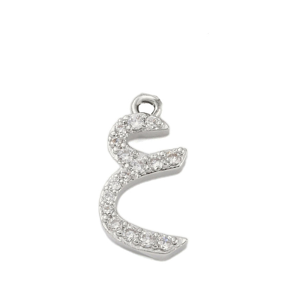 PandaHall Rack Plating Brass Micro Pave Clear Cubic Zirconia Pendants, Long-Lasting Plated, Lead Free & Cadmium Free, Arabic Alphabet...
PandaHall Rack Plating Brass Micro Pave Clear Cubic Zirconia Pendants, Long-Lasting Plated, Lead Free & Cadmium Free, Arabic Alphabet...