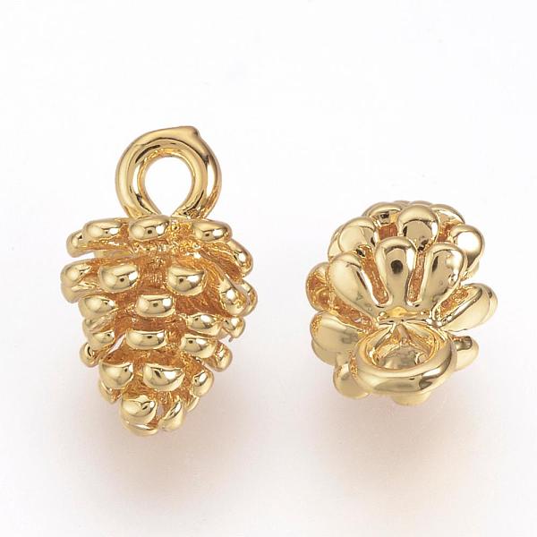 PandaHall Brass Charms, Pine Cone, Nickel Free, Real 18K Gold Plated, 12x8mm, Hole: 2mm Brass Others
PandaHall Brass Charms, Pine Cone, Nickel Free, Real 18K Gold Plated, 12x8mm, Hole: 2mm Brass Others