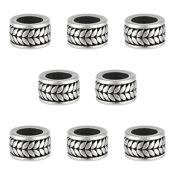 PandaHall Unicraftale 8Pcs 304 Stainless Steel Beads, Column with Wheat, Antique Silver, 9.5x6mm, Hole: 6.5mm 304 Stainless Steel Column
PandaHall Unicraftale 8Pcs 304 Stainless Steel Beads, Column with Wheat, Antique Silver, 9.5x6mm, Hole: 6.5mm 304 Stainless Steel Column