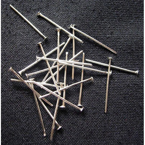 PandaHall Iron Flat Head Pins, Cadmium Free & Lead Free, Platinum, 28x0.75~0.8mm, 20 Gauge, about 8400pcs/1000g, Head: 2mm Iron
PandaHall Iron Flat Head Pins, Cadmium Free & Lead Free, Platinum, 28x0.75~0.8mm, 20 Gauge, about 8400pcs/1000g, Head: 2mm Iron