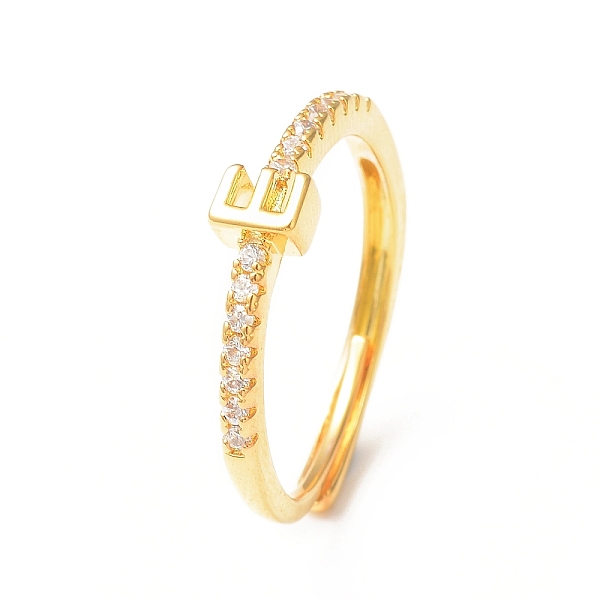 PandaHall Clear Cubic Zirconia Initial Letter Adjustable Ring, Golden Brass Jewelry for Women, Letter.E, Inner Diameter: 18mm Brass+Cubic...
PandaHall Clear Cubic Zirconia Initial Letter Adjustable Ring, Golden Brass Jewelry for Women, Letter.E, Inner Diameter: 18mm Brass+Cubic...