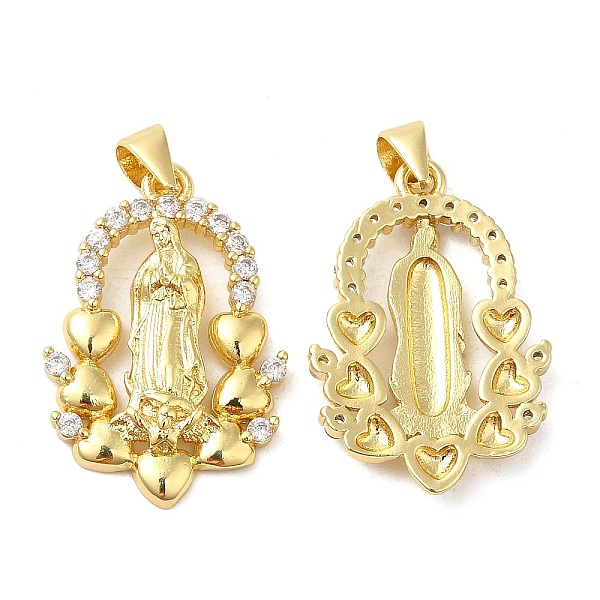 PandaHall Rack Plating Brass Micro Pave Cubic Zirconia Pendants, Cadmium Free & Lead Free, Saint, Real 18K Gold Plated, 25x17.5x3mm, Hole..., Clear
PandaHall Rack Plating Brass Micro Pave Cubic Zirconia Pendants, Cadmium Free & Lead Free, Saint, Real 18K Gold Plated, 25x17.5x3mm, Hole..., Clear