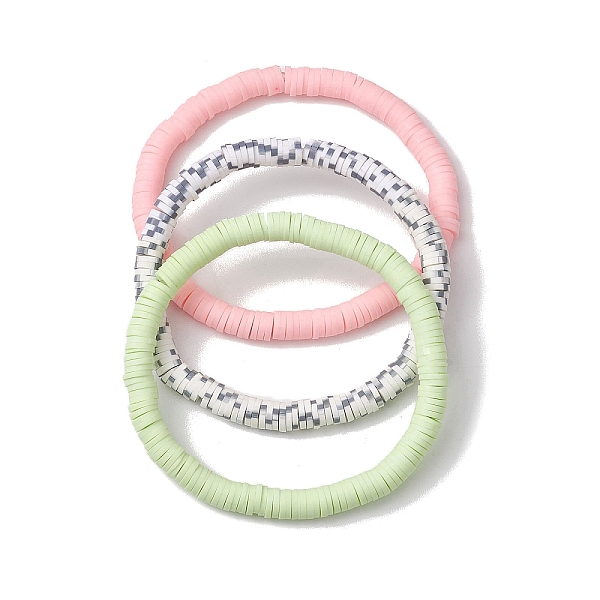 PandaHall 3Pcs 3 Colors Polymer Clay Disc Beaded Stretch Bracelet Sets, Stackable Bracelets for Women, Mixed Color, Inner Diameter: 2-1/4..., Multicolor
PandaHall 3Pcs 3 Colors Polymer Clay Disc Beaded Stretch Bracelet Sets, Stackable Bracelets for Women, Mixed Color, Inner Diameter: 2-1/4..., Multicolor