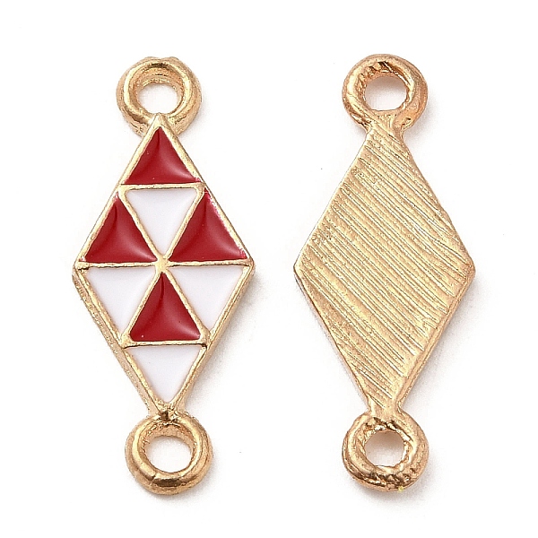 PandaHall Alloy Enamel Connector Charms, Rhombus Links, FireBrick, Nickel, Light Gold, 23x9x1.5mm, Hole: 1.8mm Alloy+Enamel Rhombus
PandaHall Alloy Enamel Connector Charms, Rhombus Links, FireBrick, Nickel, Light Gold, 23x9x1.5mm, Hole: 1.8mm Alloy+Enamel Rhombus