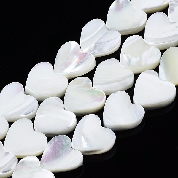 PandaHall Natural Trochid Shell/Trochus Shell Beads Strands, Bleach, Heart, White, 10x10x3mm, Hole: 0.8mm, about 43~44pcs/strand, 15.35''...
PandaHall Natural Trochid Shell/Trochus Shell Beads Strands, Bleach, Heart, White, 10x10x3mm, Hole: 0.8mm, about 43~44pcs/strand, 15.35''...