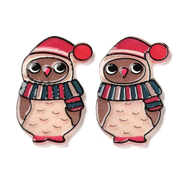 PandaHall Christmas Themed Acrylic Cabochons, Owl, PeachPuff, 30x26x2mm Acrylic Owl Brown
PandaHall Christmas Themed Acrylic Cabochons, Owl, PeachPuff, 30x26x2mm Acrylic Owl Brown