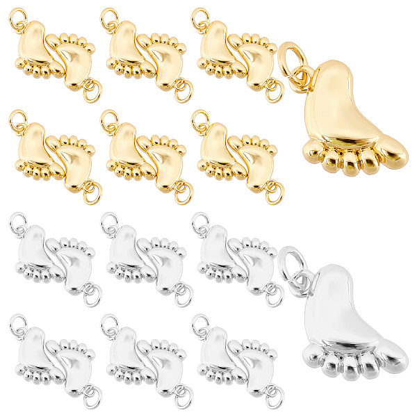 PandaHall SUPERFINDINGS 12Pcs 2 Colors Brass Pendants, with Jump Ring, Footprint, Real 18K Gold Plated & Platinum, 19x10x2.5mm, Hole: 3.5mm...
PandaHall SUPERFINDINGS 12Pcs 2 Colors Brass Pendants, with Jump Ring, Footprint, Real 18K Gold Plated & Platinum, 19x10x2.5mm, Hole: 3.5mm...