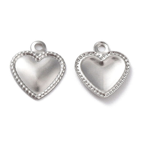PandaHall 201 Stainless Steel Charms, Heart Charm, Stainless Steel Color, 9.5x8x0.8mm, Hole: 1mm 201 Stainless Steel Heart
PandaHall 201 Stainless Steel Charms, Heart Charm, Stainless Steel Color, 9.5x8x0.8mm, Hole: 1mm 201 Stainless Steel Heart