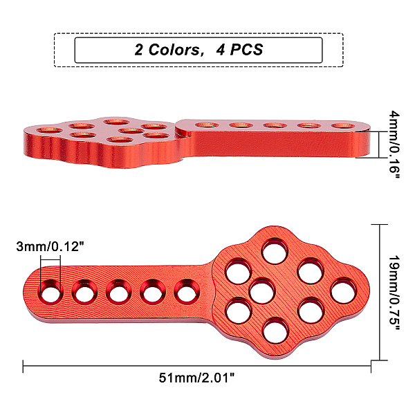 PandaHall AHANDMAKER 2 Pairs 2 Colors Aluminum Alloy Shock Absorber, Remote Control Car Accessories, Red & Steel Blue, Mixed Color..., Multicolor
PandaHall AHANDMAKER 2 Pairs 2 Colors Aluminum Alloy Shock Absorber, Remote Control Car Accessories, Red & Steel Blue, Mixed Color..., Multicolor