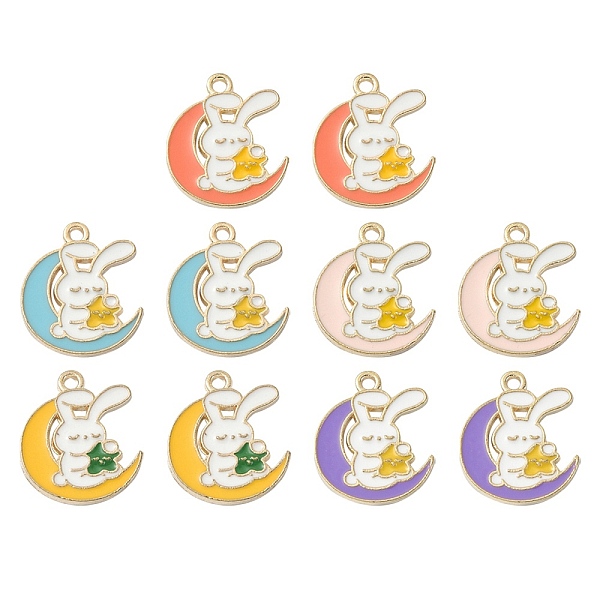 PandaHall 10Pcs 5 Colors Alloy Enamel Pendants, Cadmium Free & Nickel Free & Lead Free, Light Gold, Moon with Rabbit, Mixed Color..., Multicolor
PandaHall 10Pcs 5 Colors Alloy Enamel Pendants, Cadmium Free & Nickel Free & Lead Free, Light Gold, Moon with Rabbit, Mixed Color..., Multicolor