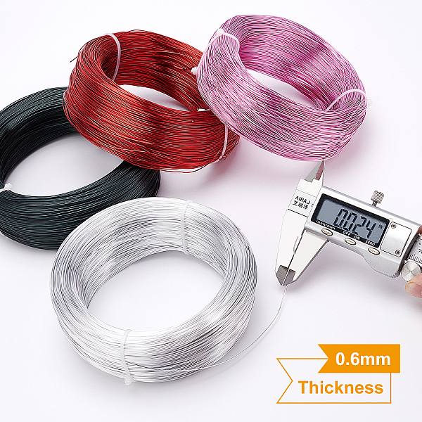 PandaHall BENECREAT 22 Gauge(0.6mm) Silver Aluminum Wire 918 Feet(280m) Bendable Metal Sculpting Wire for Beading Jewelry Making Aluminum...
PandaHall BENECREAT 22 Gauge(0.6mm) Silver Aluminum Wire 918 Feet(280m) Bendable Metal Sculpting Wire for Beading Jewelry Making Aluminum...