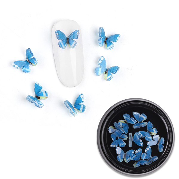 PandaHall 3D Resin Cabochons, Nail Art Studs, Nail Art Decoration Accessories, Butterfly, Royal Blue, 7.5x7~8x2~3mm, 10pcs/box Resin...
PandaHall 3D Resin Cabochons, Nail Art Studs, Nail Art Decoration Accessories, Butterfly, Royal Blue, 7.5x7~8x2~3mm, 10pcs/box Resin...
