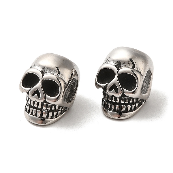 PandaHall 304 Stainless Steel Beads Rhinestone Settings, Large Hole Beads, Skull Head, Stainless Steel Color, Fit for 5mm Rhinestone...
PandaHall 304 Stainless Steel Beads Rhinestone Settings, Large Hole Beads, Skull Head, Stainless Steel Color, Fit for 5mm Rhinestone...