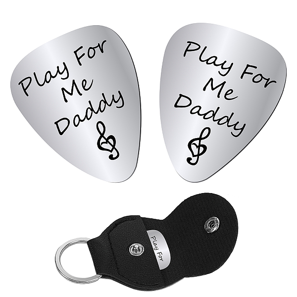 PandaHall CREATCABIN 2pcs Play for Me Daddy Guitar Picks Stainless Steel Bass Acoustic Electric Rock Picks for Daddy Papa Musician Guitar..., Black
PandaHall CREATCABIN 2pcs Play for Me Daddy Guitar Picks Stainless Steel Bass Acoustic Electric Rock Picks for Daddy Papa Musician Guitar..., Black
