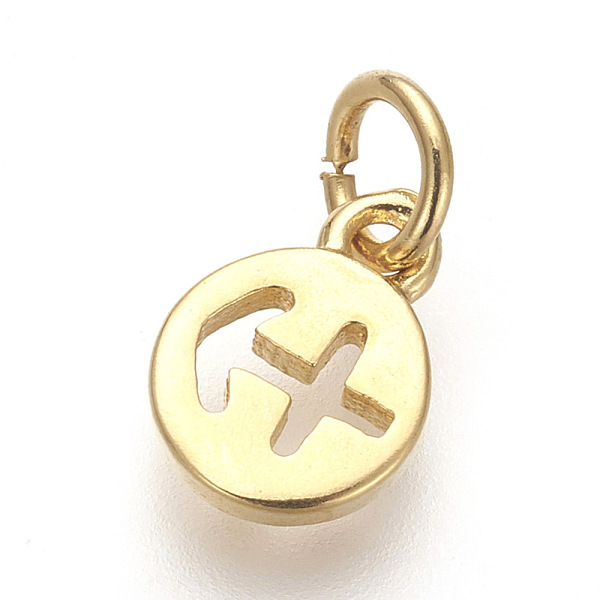 PandaHall Brass Charms, Lead Free & Cadmium Free, Flat Round with Constellations, Golden, Sagittarius, 9.5x7x1mm, Hole: 3mm Brass...
PandaHall Brass Charms, Lead Free & Cadmium Free, Flat Round with Constellations, Golden, Sagittarius, 9.5x7x1mm, Hole: 3mm Brass...