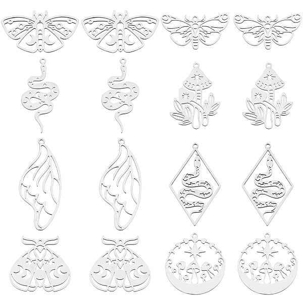 PandaHall SUNNYCLUE 1 Box 16Pcs 8 Styles Stainless Steel Animal Charms Tarot Style Ladybugs Snake Mushroom Butterfly Ouija Wing Charm for...
PandaHall SUNNYCLUE 1 Box 16Pcs 8 Styles Stainless Steel Animal Charms Tarot Style Ladybugs Snake Mushroom Butterfly Ouija Wing Charm for...