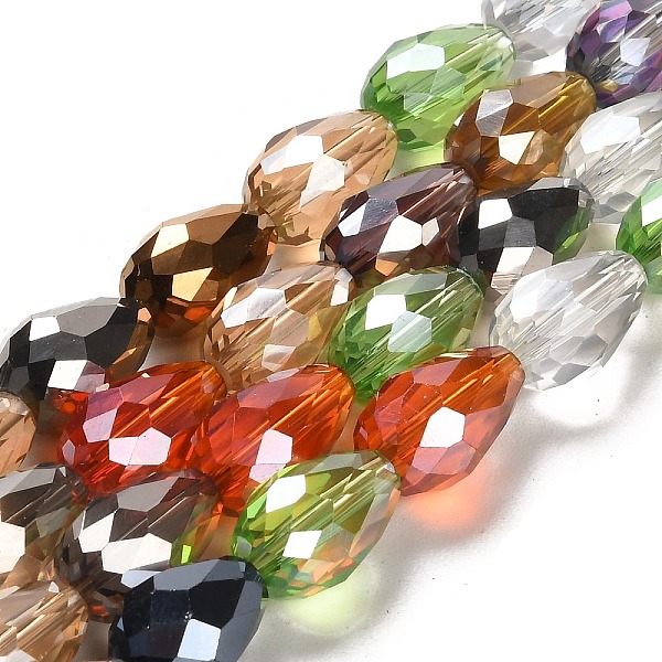 PandaHall Faceted Teardrop Glass Beads Strands, Mixed Color, 15x10mm, Hole: 1mm, about 28pcs/strand, 16 inch Glass Teardrop Multicolor
PandaHall Faceted Teardrop Glass Beads Strands, Mixed Color, 15x10mm, Hole: 1mm, about 28pcs/strand, 16 inch Glass Teardrop Multicolor