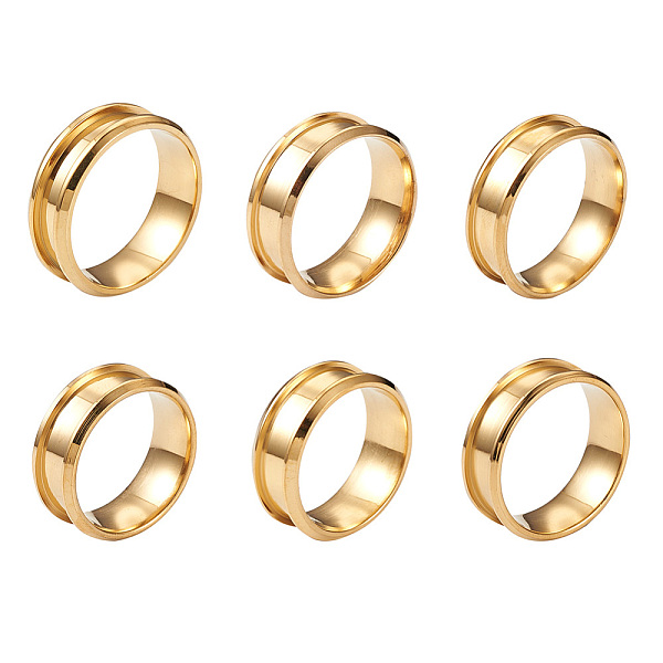PandaHall Yilisi 6Pcs 6 Sizes Stainless Steel Grooved Finger Ring Settings, Ring Core Blank, for Inlay Ring Jewelry Making...
PandaHall Yilisi 6Pcs 6 Sizes Stainless Steel Grooved Finger Ring Settings, Ring Core Blank, for Inlay Ring Jewelry Making...