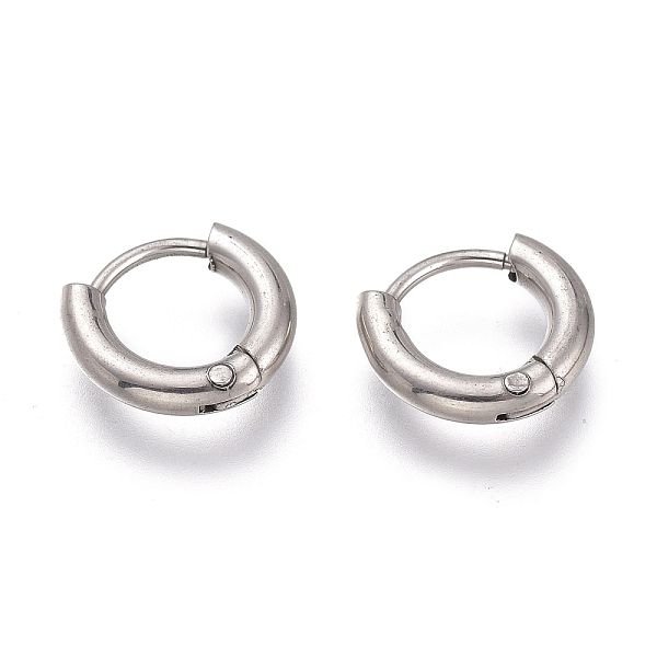PandaHall 201 Stainless Steel Huggie Hoop Earrings, with 304 Stainless Steel Pin, Hypoallergenic Earrings, Ring, Stainless Steel Color...
PandaHall 201 Stainless Steel Huggie Hoop Earrings, with 304 Stainless Steel Pin, Hypoallergenic Earrings, Ring, Stainless Steel Color...