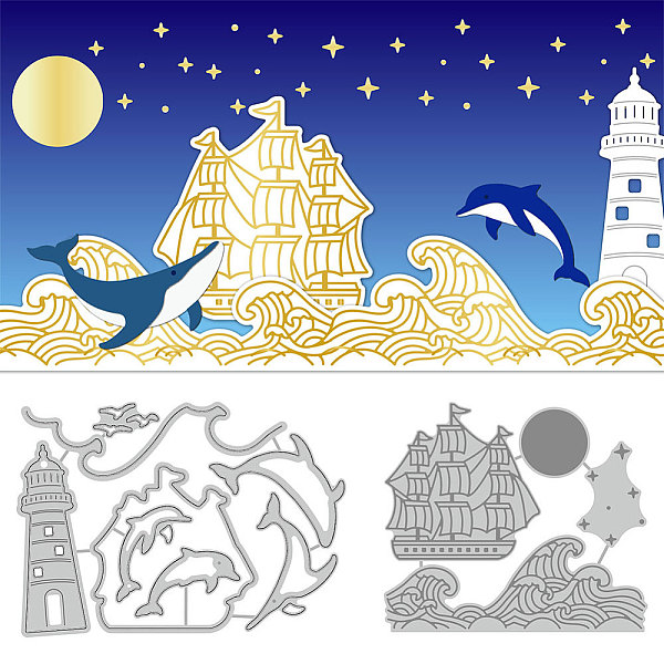 PandaHall Ocean Theme Carbon Steel Hot Foil Plate Metal Dies, for DIY Scrapbooking Embossing, Photo Ablum Craft Making Template, Stainless...
PandaHall Ocean Theme Carbon Steel Hot Foil Plate Metal Dies, for DIY Scrapbooking Embossing, Photo Ablum Craft Making Template, Stainless...