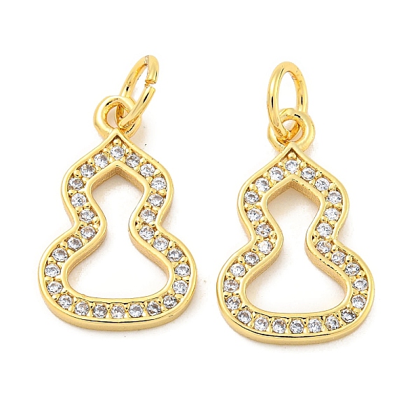 PandaHall Rack Plating Brass Micro Pave Clear Cubic Zirconia Pendants, Long-Lasting Plated, with Jump Rings, Lead Free & Cadmium Free, Gourd...
PandaHall Rack Plating Brass Micro Pave Clear Cubic Zirconia Pendants, Long-Lasting Plated, with Jump Rings, Lead Free & Cadmium Free, Gourd...