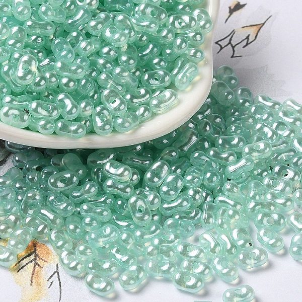 PandaHall Opaque Acrylic Beads, Pearlized, Beans, Turquoise, 6x3.5x3mm, Hole: 1.2mm, about 10000pcs/500g Acrylic Green
PandaHall Opaque Acrylic Beads, Pearlized, Beans, Turquoise, 6x3.5x3mm, Hole: 1.2mm, about 10000pcs/500g Acrylic Green