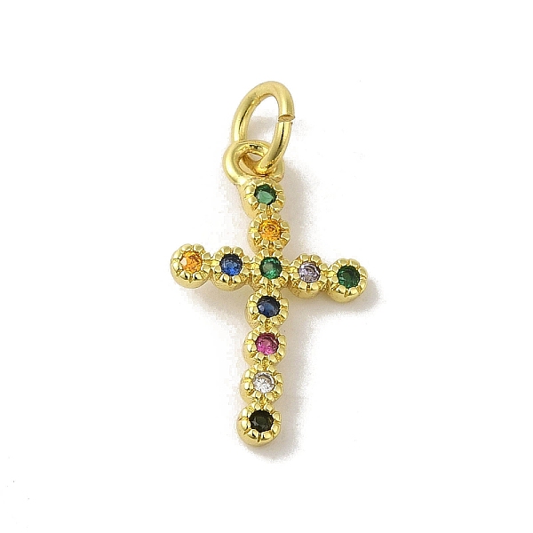 PandaHall Brass Micro Pave Cubic Zirconia Pendants, Real 18K Gold Plated, Cross Charms, Colorful, 17x10x1.5mm, Hole: 3mm Brass+Cubic...
PandaHall Brass Micro Pave Cubic Zirconia Pendants, Real 18K Gold Plated, Cross Charms, Colorful, 17x10x1.5mm, Hole: 3mm Brass+Cubic...