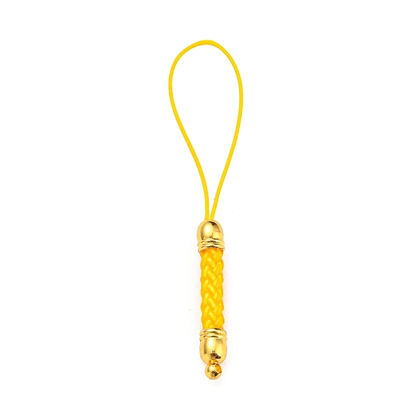PandaHall Korean Polyester Thread Pendants Decorations, with Golden Tone Brass Findings, Gold, 73mm, Hole: 1.6mm Polyester Gold
PandaHall Korean Polyester Thread Pendants Decorations, with Golden Tone Brass Findings, Gold, 73mm, Hole: 1.6mm Polyester Gold