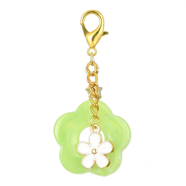 PandaHall Acrylic Flower Pendants Decorations, Alloy Enamel and Alloy Lobster Claw Clasps Charms, Green Yellow, 356mm Acrylic Flower
PandaHall Acrylic Flower Pendants Decorations, Alloy Enamel and Alloy Lobster Claw Clasps Charms, Green Yellow, 356mm Acrylic Flower