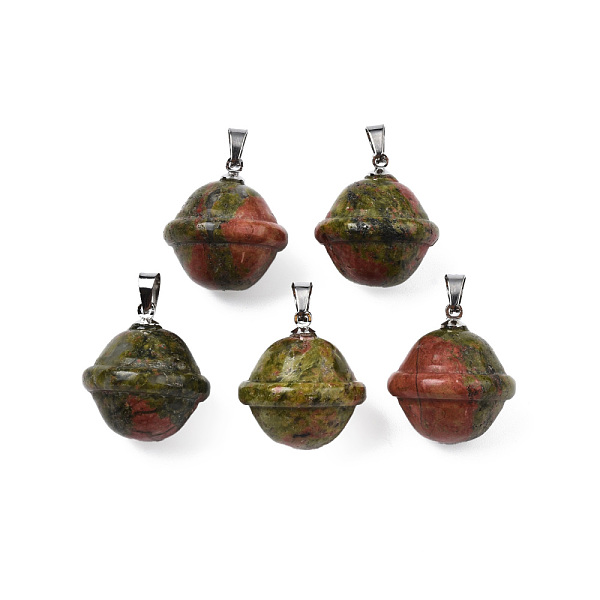 PandaHall Natural Unakite Pendants, with Stainless Steel Color Tone Stainless Steel Findings, Planet, 22.5x20mm, Hole: 3x5mm Unakite Planet
PandaHall Natural Unakite Pendants, with Stainless Steel Color Tone Stainless Steel Findings, Planet, 22.5x20mm, Hole: 3x5mm Unakite Planet