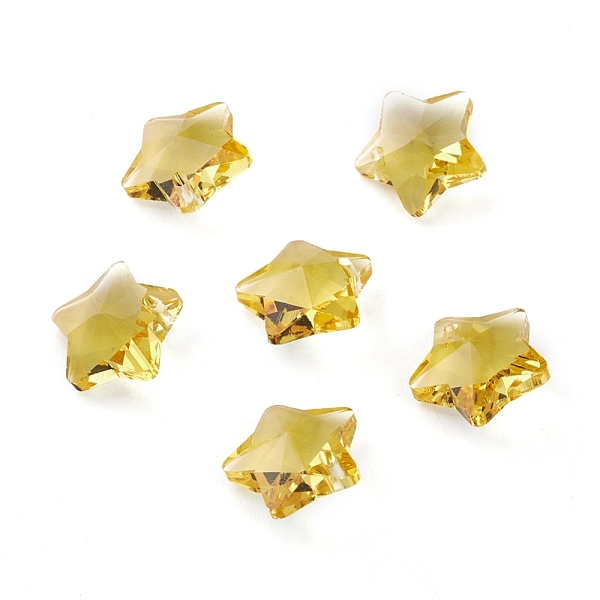 PandaHall Transparent Glass Pendants, Faceted, Star Charms, Gold, 13x13.5x7mm, Hole: 1mm Glass Star Gold
PandaHall Transparent Glass Pendants, Faceted, Star Charms, Gold, 13x13.5x7mm, Hole: 1mm Glass Star Gold