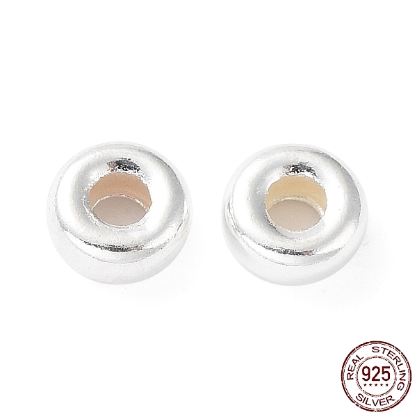 PandaHall 925 Sterling Silver Beads, Rondelle, Silver, 4.4x2mm, Hole: 1.4mm Sterling Silver Rondelle
PandaHall 925 Sterling Silver Beads, Rondelle, Silver, 4.4x2mm, Hole: 1.4mm Sterling Silver Rondelle