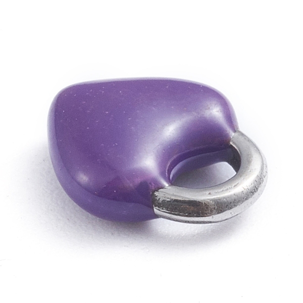 PandaHall 304 Stainless Steel Charms, Enamelled Sequins, Lock, Stainless Steel Color, Purple, 11x9.5x3.5mm, Hole: 3.5x2.5mm Stainless...
PandaHall 304 Stainless Steel Charms, Enamelled Sequins, Lock, Stainless Steel Color, Purple, 11x9.5x3.5mm, Hole: 3.5x2.5mm Stainless...