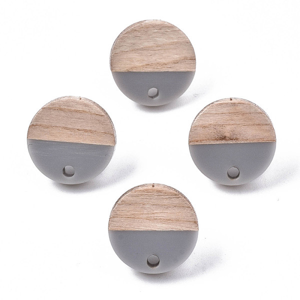 PandaHall Opaque Resin & Walnut Wood Stud Earring Findings, with 304 Stainless Steel Pin, Flat Round, Silver, 15mm, Hole: 1.8mm, Pin: 0.7mm...
PandaHall Opaque Resin & Walnut Wood Stud Earring Findings, with 304 Stainless Steel Pin, Flat Round, Silver, 15mm, Hole: 1.8mm, Pin: 0.7mm...