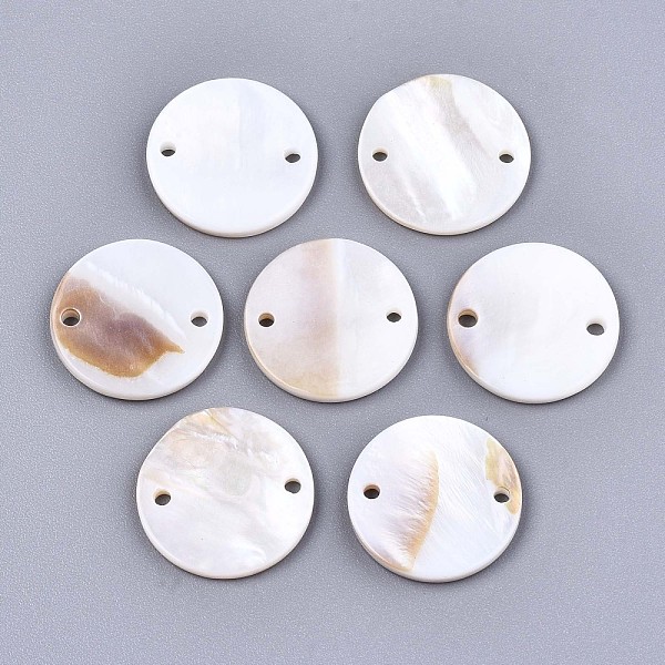 PandaHall Freshwater Shell Links Connectors, Flat Round, Seashell Color, 18x2mm, Hole: 1.5mm Shell Flat Round
PandaHall Freshwater Shell Links Connectors, Flat Round, Seashell Color, 18x2mm, Hole: 1.5mm Shell Flat Round