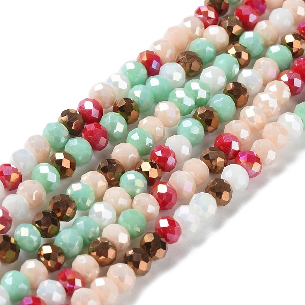 PandaHall Glass Beads Strands, Faceted, Rondelle, Pale Green, 6x5mm, Hole: 1mm, about 85~88pcs/strand, 16.1~16.5 inch(41~42cm) Glass...
PandaHall Glass Beads Strands, Faceted, Rondelle, Pale Green, 6x5mm, Hole: 1mm, about 85~88pcs/strand, 16.1~16.5 inch(41~42cm) Glass...