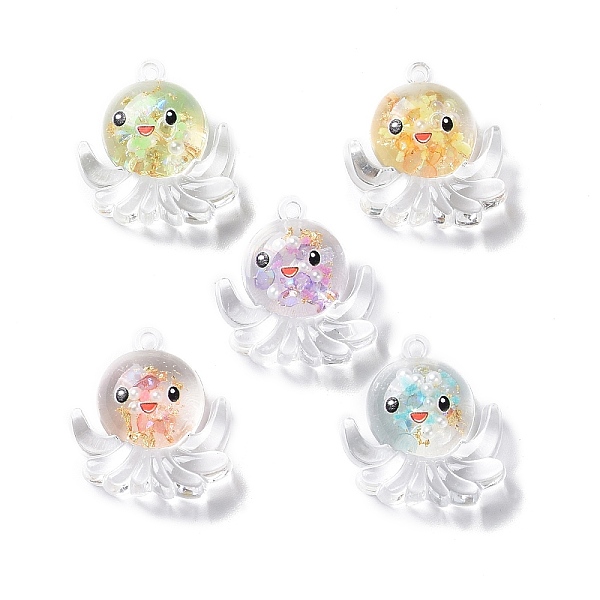 PandaHall Luminous Transparent Resin Pendants, Octopus Charms with Gold Foil, Glow in Dark, Mixed Color, 27x25x9mm, Hole: 2mm Resin Octopus..., Multicolor
PandaHall Luminous Transparent Resin Pendants, Octopus Charms with Gold Foil, Glow in Dark, Mixed Color, 27x25x9mm, Hole: 2mm Resin Octopus..., Multicolor
