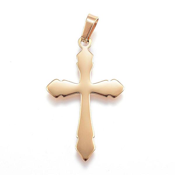 PandaHall Ion Plating(IP) 304 Stainless Steel Pendants, Cross, Golden, 36.5x22x1mm, Hole: 4x8mm 304 Stainless Steel Cross
PandaHall Ion Plating(IP) 304 Stainless Steel Pendants, Cross, Golden, 36.5x22x1mm, Hole: 4x8mm 304 Stainless Steel Cross